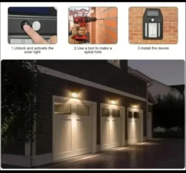 2 Focos Solares Lâmpada Tungstênio Médio (17X12)