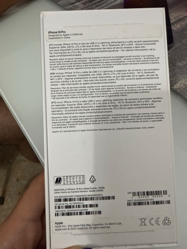 iPhone 14 Pro color deep purple