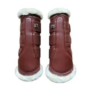 Protectores de equitación con borreguito talla L