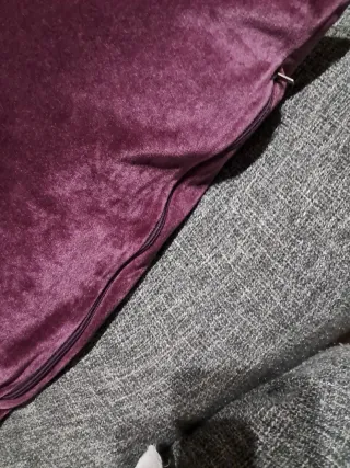 2 Cojines Terciopelo Morado