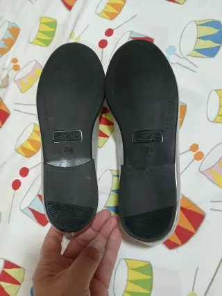 Zapatos niña plateados talla 34