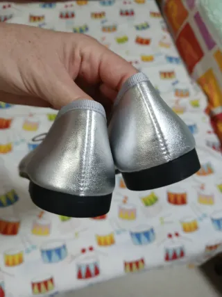 Zapatos niña plateados talla 34