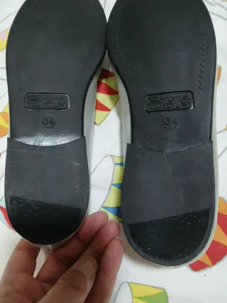 Zapatos niña plateados talla 34