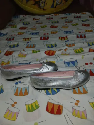 Zapatos niña plateados talla 34