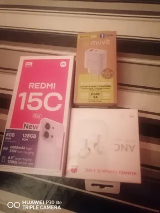 Xiaomi Redmi 15C 128GB con cargador y freebouds