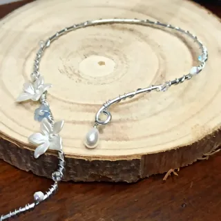 Collana rigida fairy in alluminio