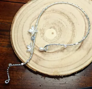 Collana rigida fairy in alluminio