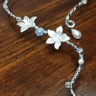 Collana rigida fairy in alluminio