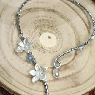 Collana rigida fairy in alluminio