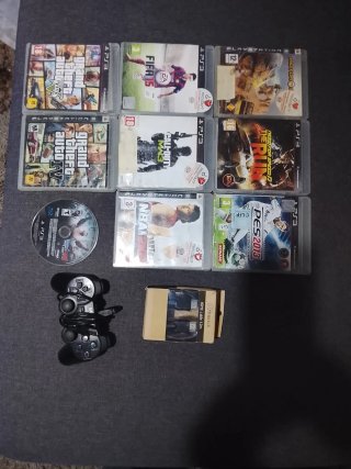 Mando + HDMI + 9 Juegos PS3
