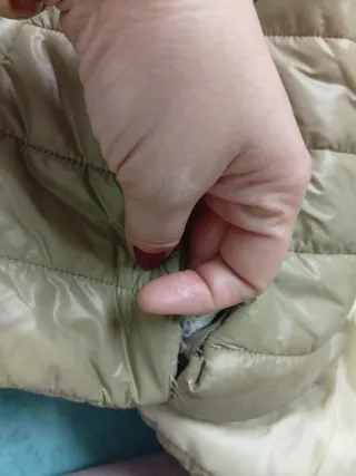 Anorak con capucha de pelo