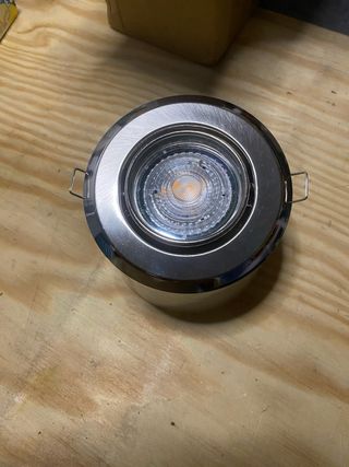 Faretti LED da incasso argentati