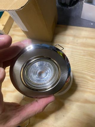 Faretti LED da incasso argentati