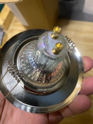 Faretti LED da incasso argentati