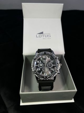 Reloj Hombre Negro y Plateado