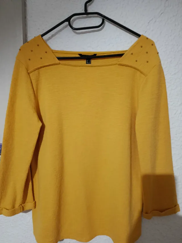 Jersey mujer amarillo talla M