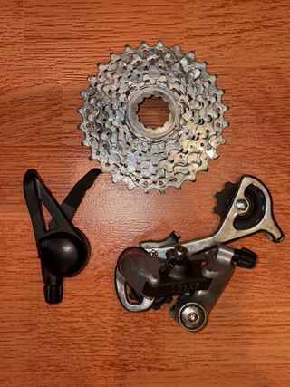 Juego Shimano Exage 7v cambio trasero