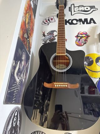 Guitarra Acústica Fender FA-125CE Negra