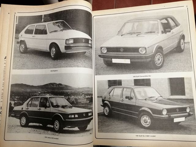 VW Golf (petrol) Jetta, Scirocco - Owners Workshop