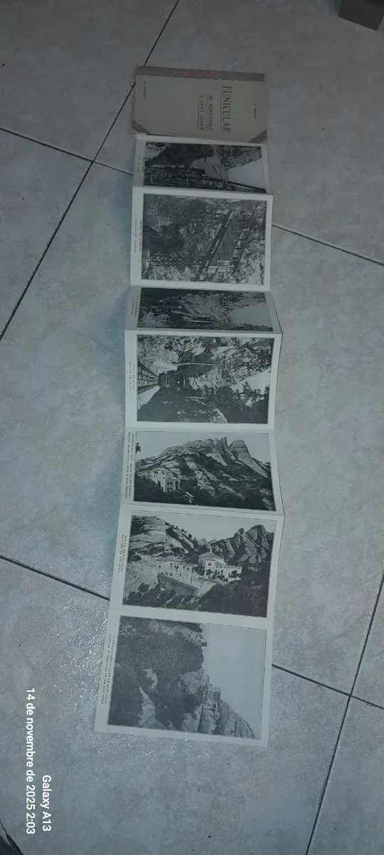 Postales Funicular Montserrat LOTE DE 4 LIBRILLOS