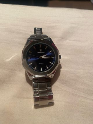 Reloj Azul y Plateado
