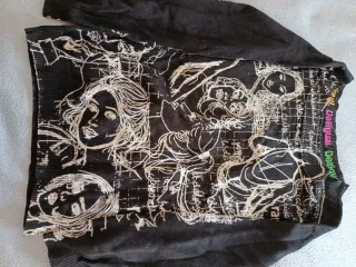 Jersey Desigual Negro Multicolor