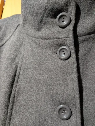 Abrigo paño gris talla 48 sin estrenar