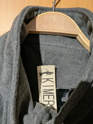 Abrigo paño gris talla 48 sin estrenar