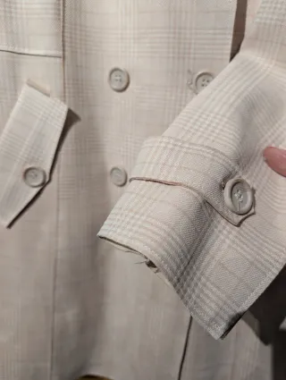 Abrigo fino beige/rosa XL sin estrenar