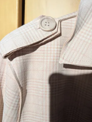 Abrigo fino beige/rosa XL sin estrenar