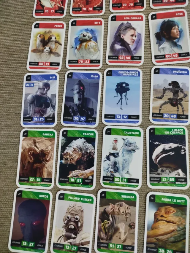 Cartas Star Wars Coleção