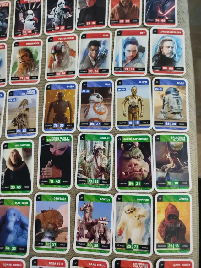 Cartas Star Wars Coleção