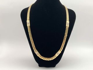 cadena oro 18k con circonita 30cm