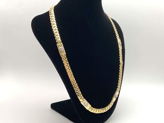 cadena oro 18k con circonita 30cm