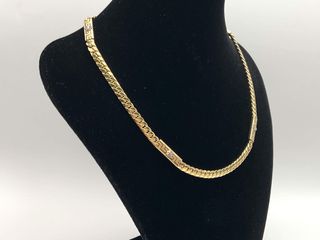 cadena oro 18k con circonita 23cm