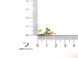 pendientes oro 18k con piedra con circonita