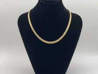 cadena oro 18k con circonita 21cm