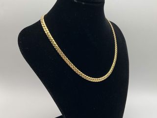 cadena oro 18k con circonita 21cm