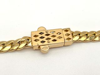 cadena oro 18k con circonita 21cm