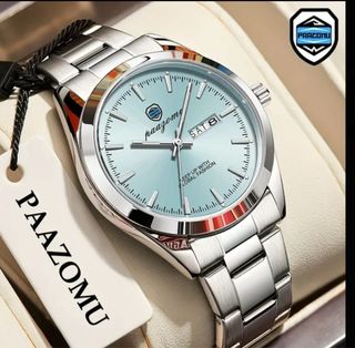 Reloj PAAZOMU Plata y Azul
