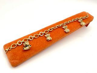 pulsera oro 18k con circonita