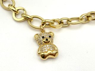 pulsera oro 18k con circonita