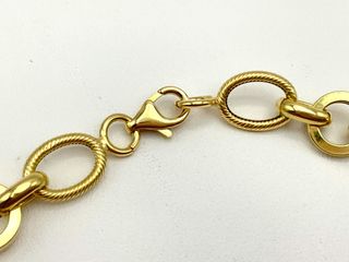 pulsera oro 18k con circonita