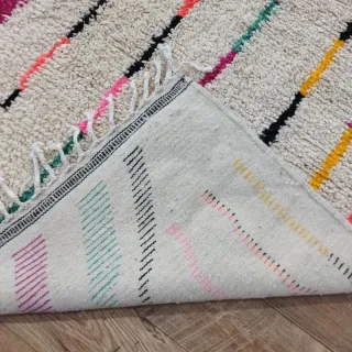 Alfombra de lana multicolor