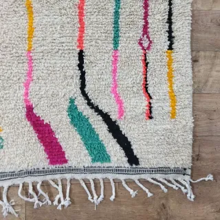 Alfombra de lana multicolor