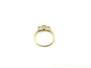 anillo oro 18k con piedra con circonita