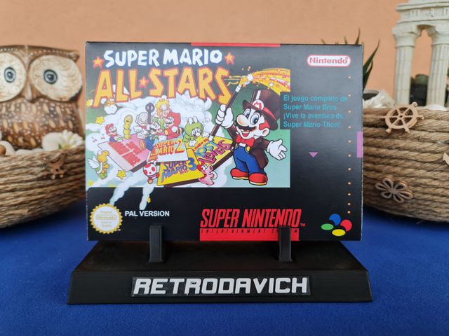 Caja Reemplazo Super Mario All-Stars PAL