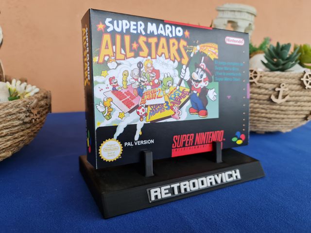 Caja Reemplazo Super Mario All-Stars PAL