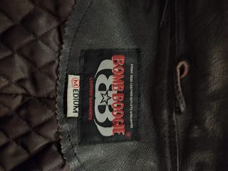 Chaqueta Cuero Marrón Lujo Talla M