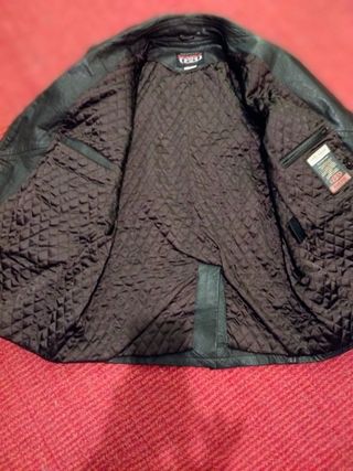 Chaqueta Cuero Marrón Lujo Talla M